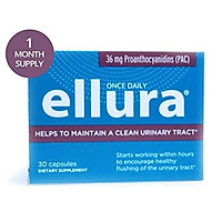 ellura 36 mg PAC (30 caps) - New Packaging - Medical-Grade Cranberry Supplement for UTI Prevention - Highest Potency