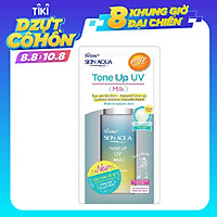 Sữa chống nắng nâng tông dành cho da dầu/hỗn hợp Sunplay Skin Aqua Tone Up UV Milk (Mint Green) (dành cho da sáng, có khuyết điểm đỏ) (50g)