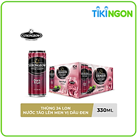 Thùng 24 Lon Cao Strongbow Vị Dark Fruit Dâu Đen (330ml / Lon)