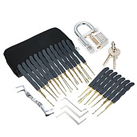 Bộ 24 Dụng Cụ Thực Hành Mở Khóa Trong Suốt cho người mới bắt đầu