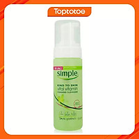 Sữa Rửa Mặt Tạo Bọt Simple Kind To Skin Vital Vitamin Foaming Cleanser 150ml