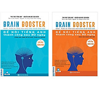Combo Brain Booster - Nghe và phản xạ Bằng Công Nghệ Sóng Não Để Nói Tiếng Anh Trong 30 Ngày ( tặng kèm quyển 2000 từ vựng tiếng anh + bút bi )