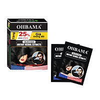 Dầu Gội Đầu Đen Tóc OHBAMA CHÍNH HÃNG - Gội Là Đen OHBAMA tóc đen mượt tự nhiên - Hộp 5 Gói