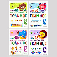 Combo 4 Cuốn Sách Giúp Bé Phát Triển Tiềm Năng Toán Học Cho Trẻ Từ 3-6 Tuổi