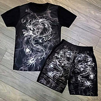 BỘ NAM in 3D cao cấp ( Rồng đỏ , Rồng Trắng )