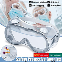 Protective glasses for work, Transparent Work laboratory anti-dust anti-fog Safety glasses