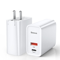 Adapter Sạc 2 Cổng 30W Baseus Tích Hợp Cổng USB Type-C Hỗ Trợ Sạc Nhanh QC 3.0 Và Power Delivery PD 3.0 - Hàng Chính Hãng
