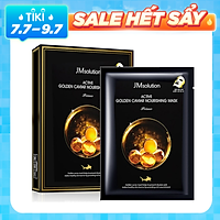 Hộp 10 miếng Mặt Nạ Cấp Ẩm, Ngăn Ngừa Thâm, Nám JM Solution Active Golden Caviar Nourishing Mask 10x 30ml