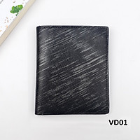 Ví bóp da nam bỏ túi Mẫu ví đứng Hàng xuất dư 12×10 có ngăn bí mật VD01