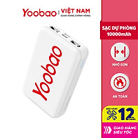 Pin Sạc dự phòng Yoobao mini 10000mAh P10W - Hãng chính hãng