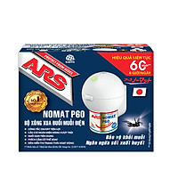 Bộ dung dịch máy xông xua đuổi muỗi điện ARS Nomat P60 - Thương hiệu số 1 Nhật Bản - (dùng trong 60 ngày liên tục 8 tiếng/ngày)