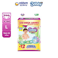 Tã Quần Siêu Thoáng Bobby Size M120 + 12 miếng inpack/ L104 + 12 miếng inpack/ XL96 + 12 miếng onpack/XXL88 + 12 miếng onpack