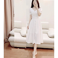 Đầm dự tiệc phối nút sang trọng