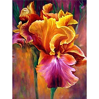 Bimkole 5D Diamond Painting Yellow Flower Full Drill DIY Rhinestone Pasted with Diamond Set Arts Craft Decorations (12x16inch)