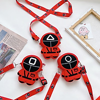 Túi Xách Cho Bé Pop It Hình Squid Game Trò Chơi Con Mực Bóp Bong Bóng Giải Trí Hỗ Trợ Giảm Căng Thẳng Kiểu Dáng Dễ Thương