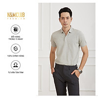 Áo Thun Polo N&MCLUB nam tay ngắn màu ghi sáng mã 2104034