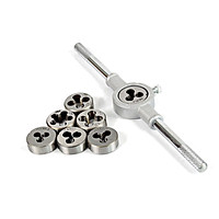8pcs M3-M12 Manual Screw Thread Metric Plugs Taps wrench Die Wrench Tap Set Metric Screw Hand Tap Thread Dies