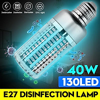 E27 130 LED Sterilize 250nm UV-C Germicidal UV LED Lamp Disinfection Home
