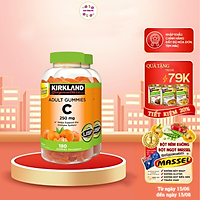 Kẹo Dẻo Vitamin C 250mg Kirkland Adult Gummies 180v Của Mỹ - Combo 2 Hộp Giúp Tăng Cường Sức Đề Kháng và Miễn Dịch, Trắng Sàng và Chống Lão Hóa Da