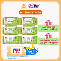 Combo 6 Khăn Ướt Unifresh Aloevera 80M (80 Miếng)