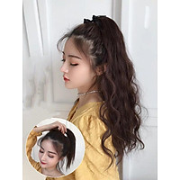 Tóc giả cột xù mì siêu xinh. Giống y tóc thật và đẹp hơn tóc thật. Chất tóc tơ loại 1 có thể dùng nhiệt để bấm uốn , duỗi gội thoải mái