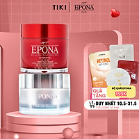 Combo Kem Nâng Tone, Dưỡng Da Căng Bóng Chống Lão Hóa Epona 50ml