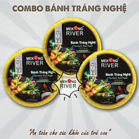 Combo 3 Túi Bánh Tráng Nghệ Mekong River 16cm 300g