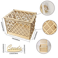 DIY Wooden Wedding Card Post Box with Lock Collection Gift Card Boxes Weddings