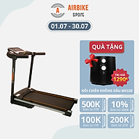 Máy chạy bộ Airbike Sport thảm rộng 380mm 2HP - Hàng chính hãng