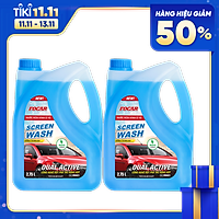 Combo 2 can nước rửa kính ô tô Focar Screen Wash 2.75L