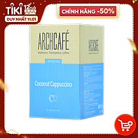 Cà phê Cappuccino Dừa - Cafe hoà tan Archcafé (hộp 12 gói x 20g)