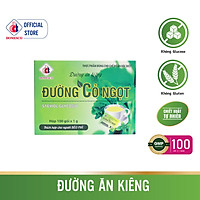 Đường Ăn Kiêng ĐƯỜNG CỎ NGỌT Hộp 100 gói - Chiết xuất từ cây cỏ ngọt tự nhiên dành cho người tiểu đường, ăn kiêng đường và tinh bột