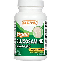 Deva Vegan Vitamins Glucosamine, MSM, CMO, 90 Tablets