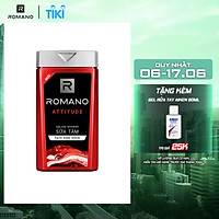 Sữa tắm cao cấp Romano Attitude nồng ấm cá tính phiên bản Deluxe sạch sảng khoái 180gr