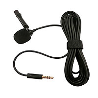 3.5mm Plug Mini Lavalier Lapel Microphone with Clip Omnidirectional Condenser Mic for Smartphone Computer PC Laptop