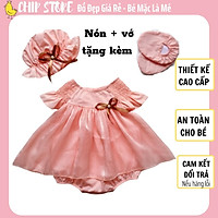 Váy cho bé gái sơ sinh thiết kế cánh én màu hồng dễ thương