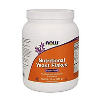 Bột uống bổ sung vitamin B NOW Supplements, Nutritional Yeast Flakes Fortified with Additional B-Vitamins