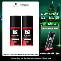 Combo 2 Lăn khử mùi Romano kháng khuẩn & khô thoáng cả ngày 50mlx2 Attitude