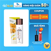Bộ đôi Gel mặt nạ hồng sâm giảm mụn đầu đen Hàn Quốc Lagivado Dr. Red Ginseng 50 ml và tẩy tế bào da chết Radiance Peeling 50 ml.