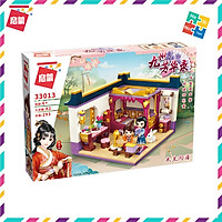Bộ Đồ Chơi Xếp Hình Thông Minh Lego Cho Bé Gái Qman 33013 Phòng Ngủ Của Hoa Mộc Lan 293 Mảnh Ghép 2 Minifigures