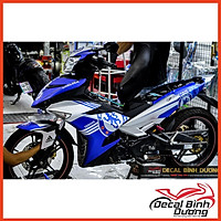 Tem Xe Dành Cho Exciter 150 - Tem Trùm Dành Cho Exciter 150 Chelsea F.C Xanh Bạc Đặc Biệt - Decal Candy Nhám