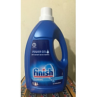 Xà Phòng Rửa Bát Finish Classic Dạng Gel 1.5 lít/ Chai Chuyên Dùng Cho Máy Rửa Bát
