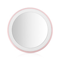 Cosmetic Mirror Illuminating Mirror Lovely Pink 12 LED Home Decor Interior Design
