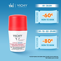Lăn Khử Mùi Giúp Khô Thoáng Vùng Da Dưới Cánh Tay 72h Vichy Detransprirant Intensif 72h Transpiration Excessive (50ml)