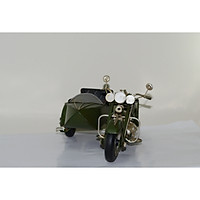 Mô hình xe máy, xe mô tô cổ điển/ Side Motorcycle metal vintage Decoration Handmade (1904D-1342)
