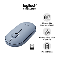 Chuột Bluetooth Silent Logitech Pebble M350 - Hàng chính hãng