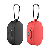 2x Silicone Protective Cover For Xiaomi MI Redmi AirDots Earphone Red+Black