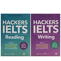 Combo 2 Cuốn Sách Luyện Thi IELTS: Hackers IELTS Reading + Hackers IELTS Writing - Tái Bản Năm 2021 (Tặng Kèm Portcard ta)