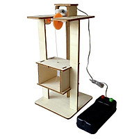 Đồ Chơi Sáng Tạo – Bộ Lắp Ghép Thang Máy Bằng Gỗ Theo Phương Pháp Stem Steam.