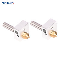 TRONXY Hotend Extruder Kit 0.4mm Brass Nozzle Heater Block M6 Throat for 1.75mm Filament TRONXY